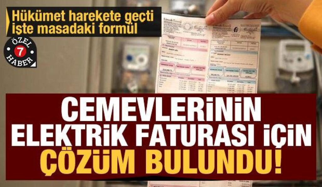 Cemevlerinin elektrik faturası için çözüm bulundu! İşte masadaki formül