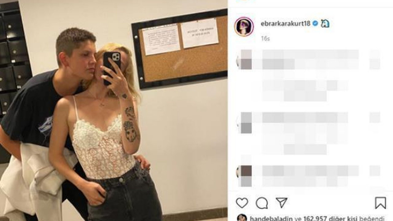 Ebrar Karakurt’un sevgilisi dekoltesiyle Instagram’ı salladı